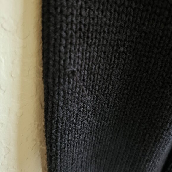 Harley Davidson Black Knit Jacket Women's Full Zip Ribbed Collar XL - Picture 6 of 9